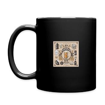 bier durst - Tasse einfarbig - Schwarz - Links