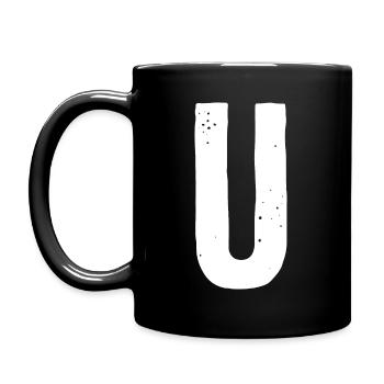 U Letter - Full Colour Mug - black - Left