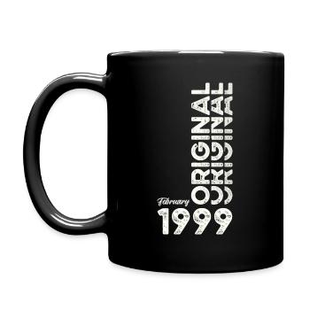 25e anniversaire Original Février Année 1999 - Mug uni - noir - Gauche