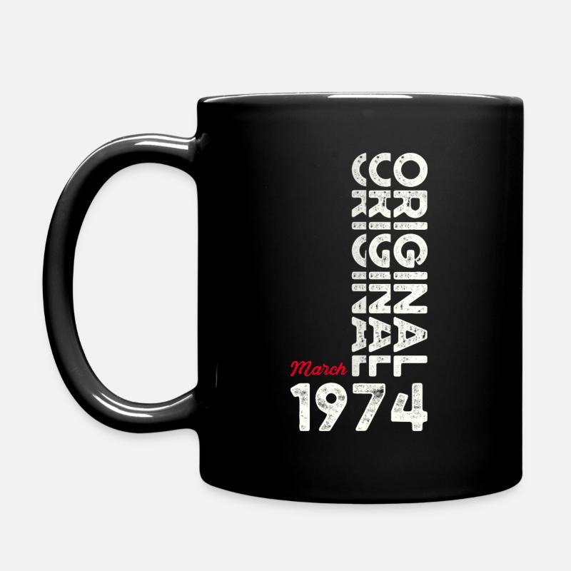 50e anniversaire Original Mars Vintage 1974 - Mug uni - noir