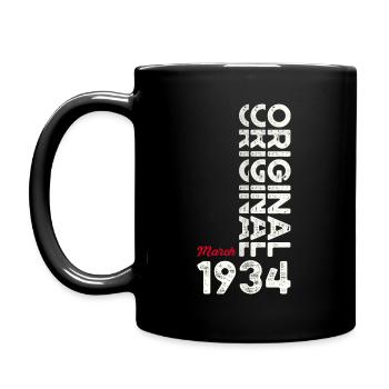 90e anniversaire Original Mars Né en 1934 - Mug uni - noir - Gauche