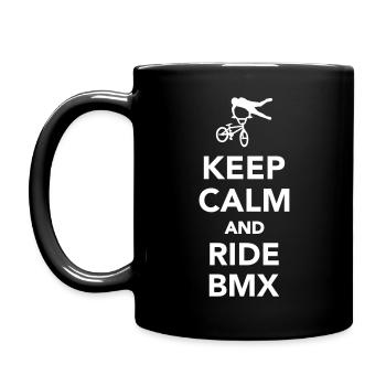 Keep calm and ride BMX - Full Colour Mug - black - Left