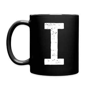 I Lettre - Mug uni - noir - Gauche