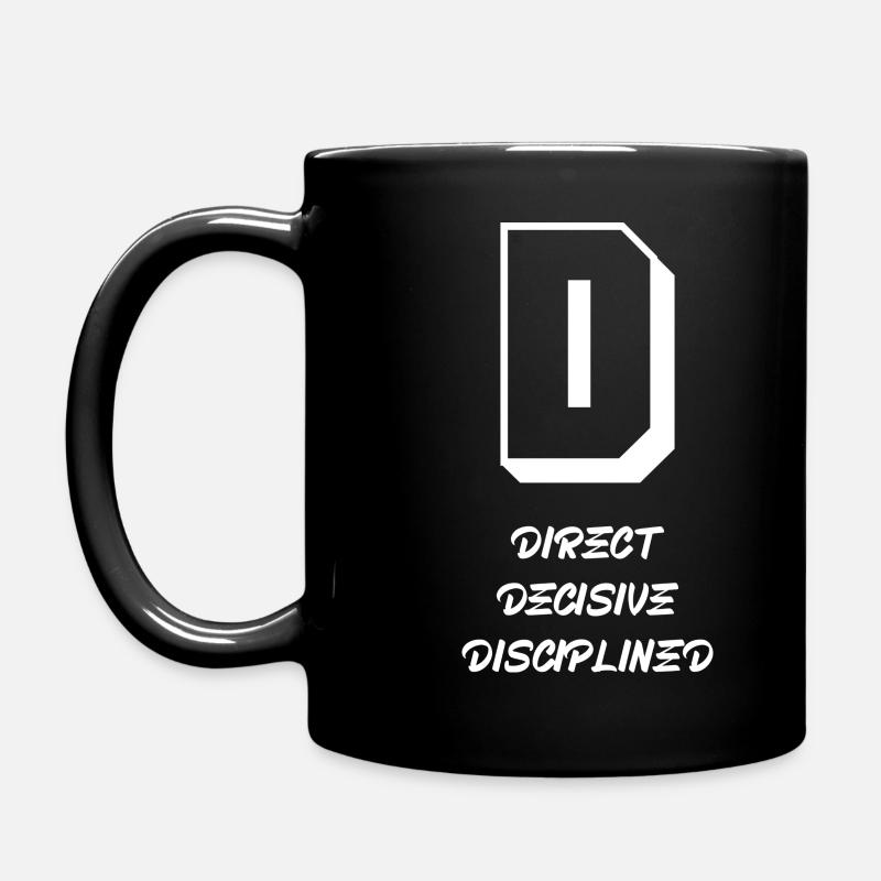 Lettre et caractères (D) - Mug uni - noir