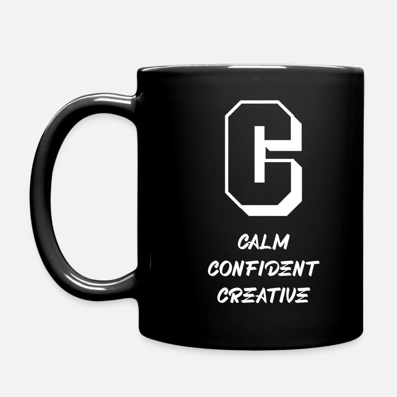 Letter & Characters (C) - Full Colour Mug - black