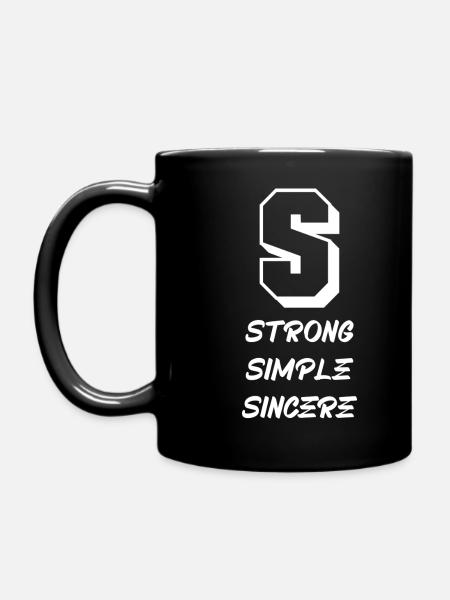 Lettre & Caractères (S) - Mug uni - noir