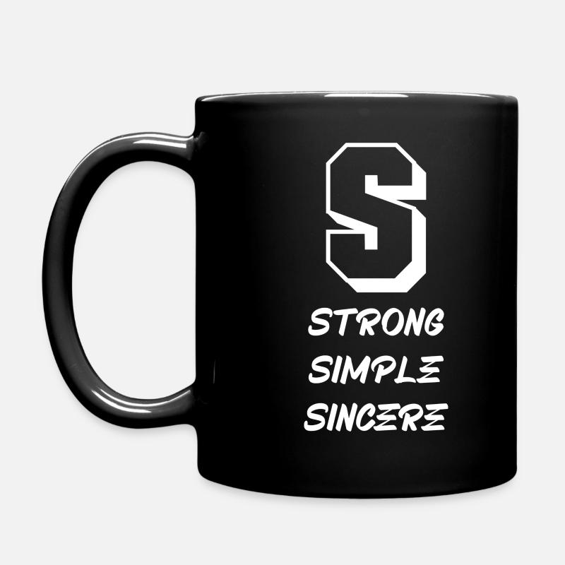 Lettre & Caractères (S) - Mug uni - noir