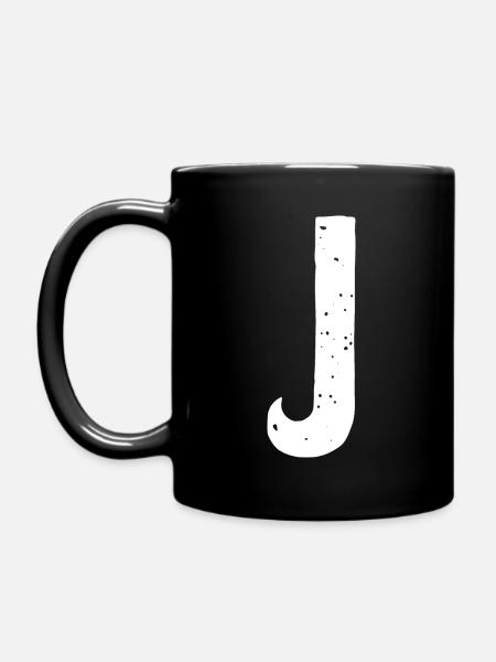 Lettre J - Mug uni - noir