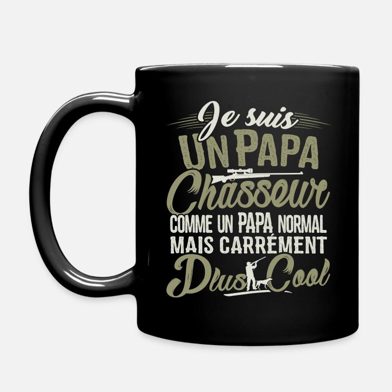 T-shirt Chasse - Papa Chasseur Plus Cool - Mug uni - noir