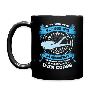 Plongée sous-marine pour Plongeur - Mug uni - noir - Gauche