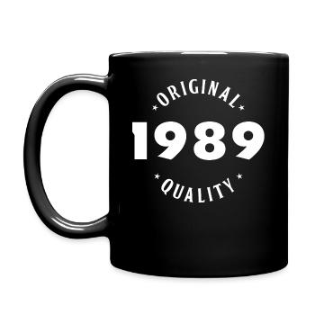 Qualité d'origine 1989 - Mug uni - noir - Gauche