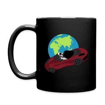 dans l’espace – Design inspiré de - Mug uni - noir - Gauche