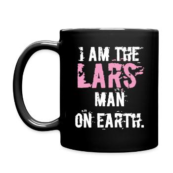Der skandinavische Name Lars - Geburtstagsgeschenk - Tasse einfarbig - Schwarz - Links