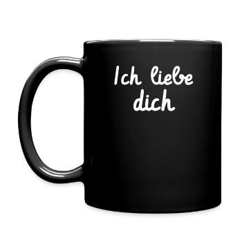 Je t'aime - Mug uni - noir - Gauche
