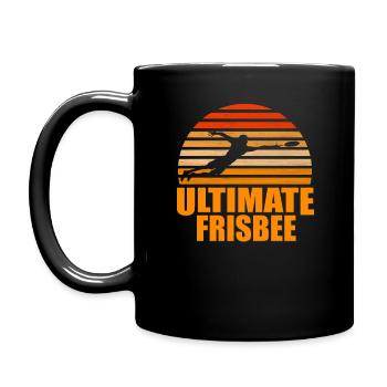 Frisbee ultime rétro - Mug uni - noir - Gauche