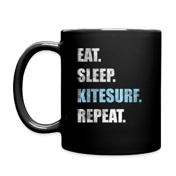 Kitesurf Kitesurf Kitesurf Kitesurf - Mug uni - noir - Gauche