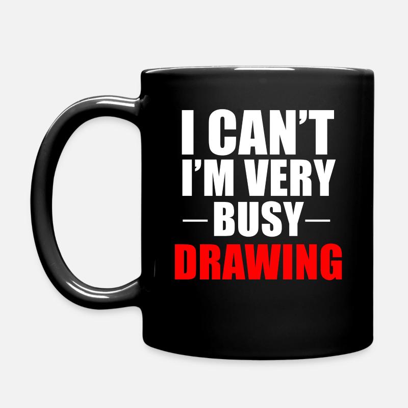 Dessin dessinateur dessin peinture cadeau - Mug uni - noir