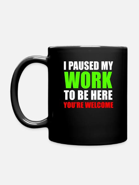 Workaholic-werker Grappige spreukgift - Mok uni - zwart