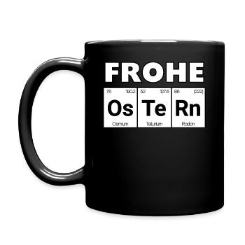 Ostern Elemente - Tasse einfarbig - Schwarz - Links