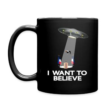 I WANT TO BELIEVE - MACRON - Tasse einfarbig - Schwarz - Links