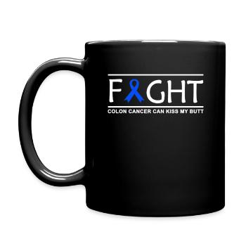 Colorectal Cancer Fighter - Full Colour Mug - black - Left