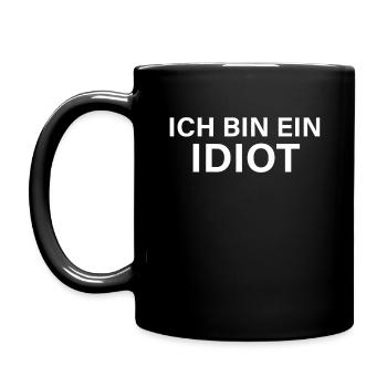 I'm an idiot - Full Colour Mug - black - Left