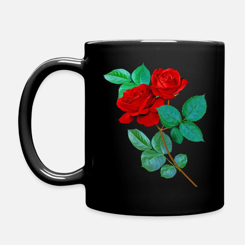 Roses rouges - Mug uni - noir