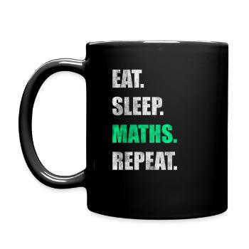Mathe maths Mathe mathématicien Don - Mug uni - noir - Gauche