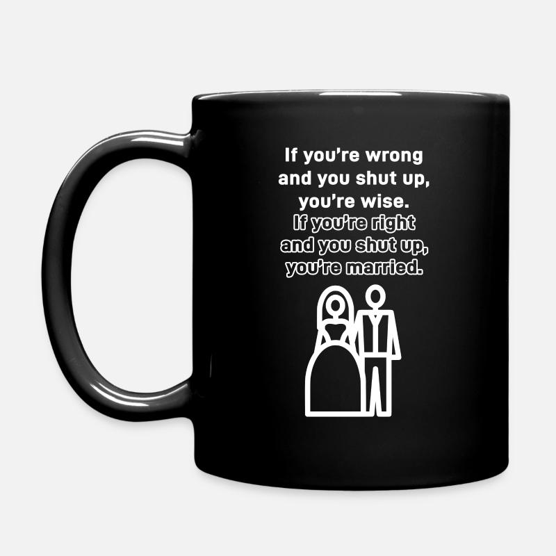 Wedding Funny Citation - vous êtes marié! - Mug uni - noir