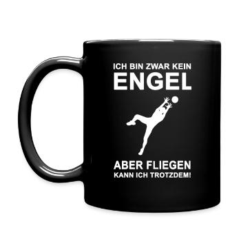 Gardien de but sort Drôle cadeau - Mug uni - noir - Gauche