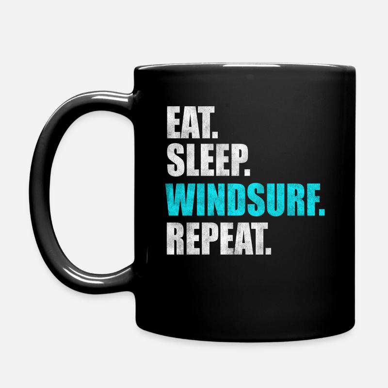 Windsurfer Windsurfen Windsurfing Geschenk - Tasse einfarbig - Schwarz