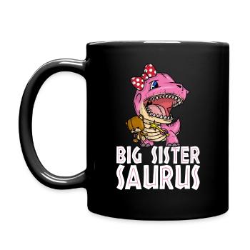Big Sistersaurus - Full Colour Mug - black - Left