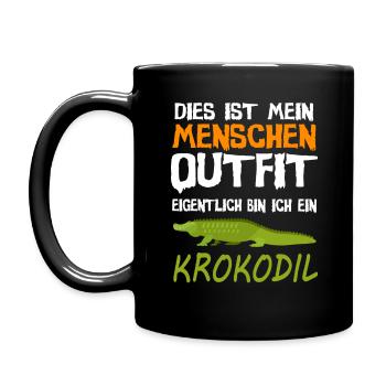 Crocodile disant costume costume costume - Mug uni - noir - Gauche