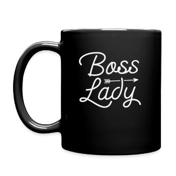 Patronne - Mug uni - noir - Gauche