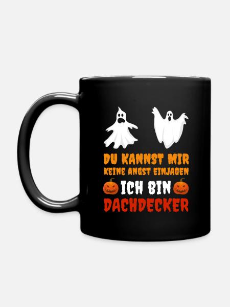 Dachdecker Halloween Outfit Kostüm - Tasse einfarbig - Schwarz