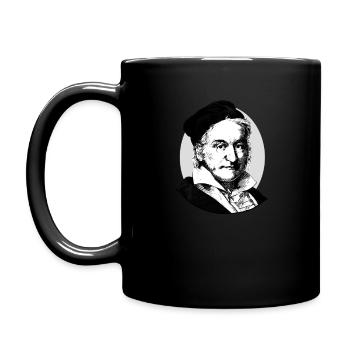 Gauss / Gauss the German mathematician & physicist - Full Colour Mug - black - Left
