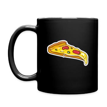 pizza - Mug uni - noir - Gauche