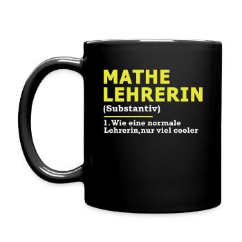 Professeur de mathématiques professeur de mathématiques - Mug uni - noir - Gauche