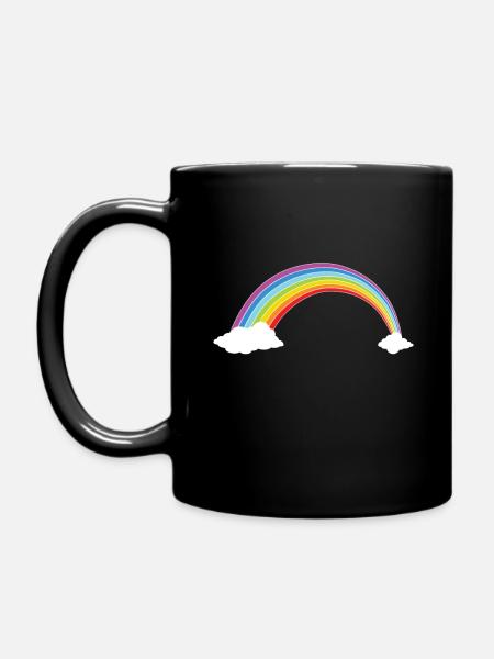 arc en ciel - Mug uni - noir