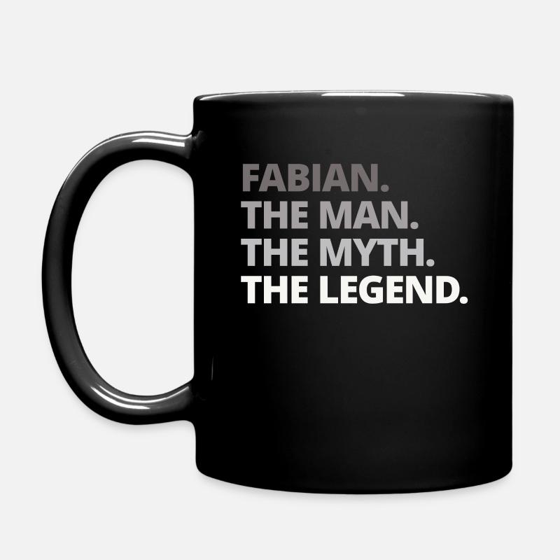 Fabian Name Spruch Geschenk - Tasse einfarbig - Schwarz