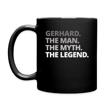 Gerhard name saying gift - Full Colour Mug - black - Left