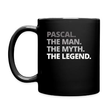 Pascal name saying gift - Full Colour Mug - black - Left