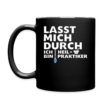 Heilpraktiker - Tasse einfarbig - Schwarz - Links