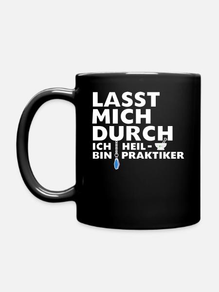 Heilpraktiker - Tasse einfarbig - Schwarz