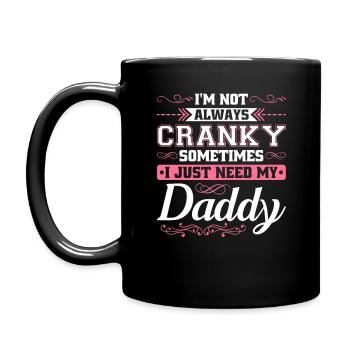 Chemise fille papa - Mug uni - noir - Gauche
