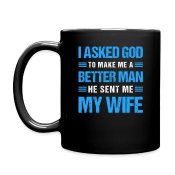 Funny Gift For Men - Full Colour Mug - black - Left