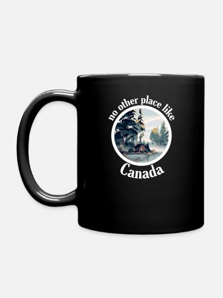 Canada Wild Wildnis Abenteuer Outdoor Natur Kanada - Tasse einfarbig - Schwarz