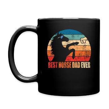 Meilleur cheval papa jamais poing bosse cheval hommes cadeau fils - Mug uni - noir - Gauche