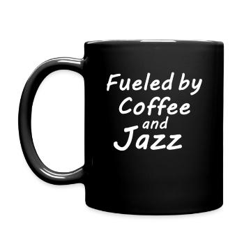 Café et Jazz Cadeaux - Mug uni - noir - Gauche