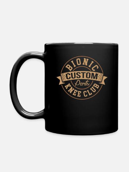 Bionic Knee Club Custom Parts erholen nach - Tasse einfarbig - Schwarz